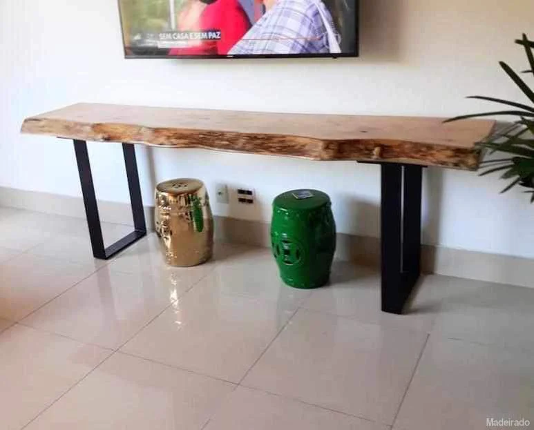 Aparador Mutum de Madeira Maciça Pequiá 200x50 - Image 3