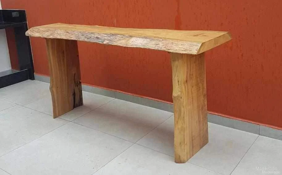 Aparador Sami de Madeira Maciça Pequiá 200x40 - Pés em Madeira 73x30 - Image 3