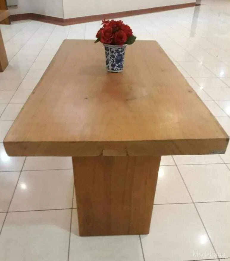 Mesa de Jantar Ohnála de Madeira Maciça de Pequiá 150 x 60 - Image 3