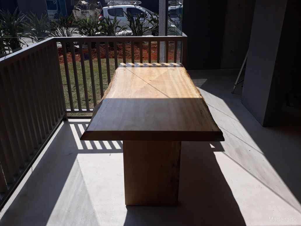 Mesa de madeira maciça 160x80 - Caçambi Prancha Rustica - Image 3